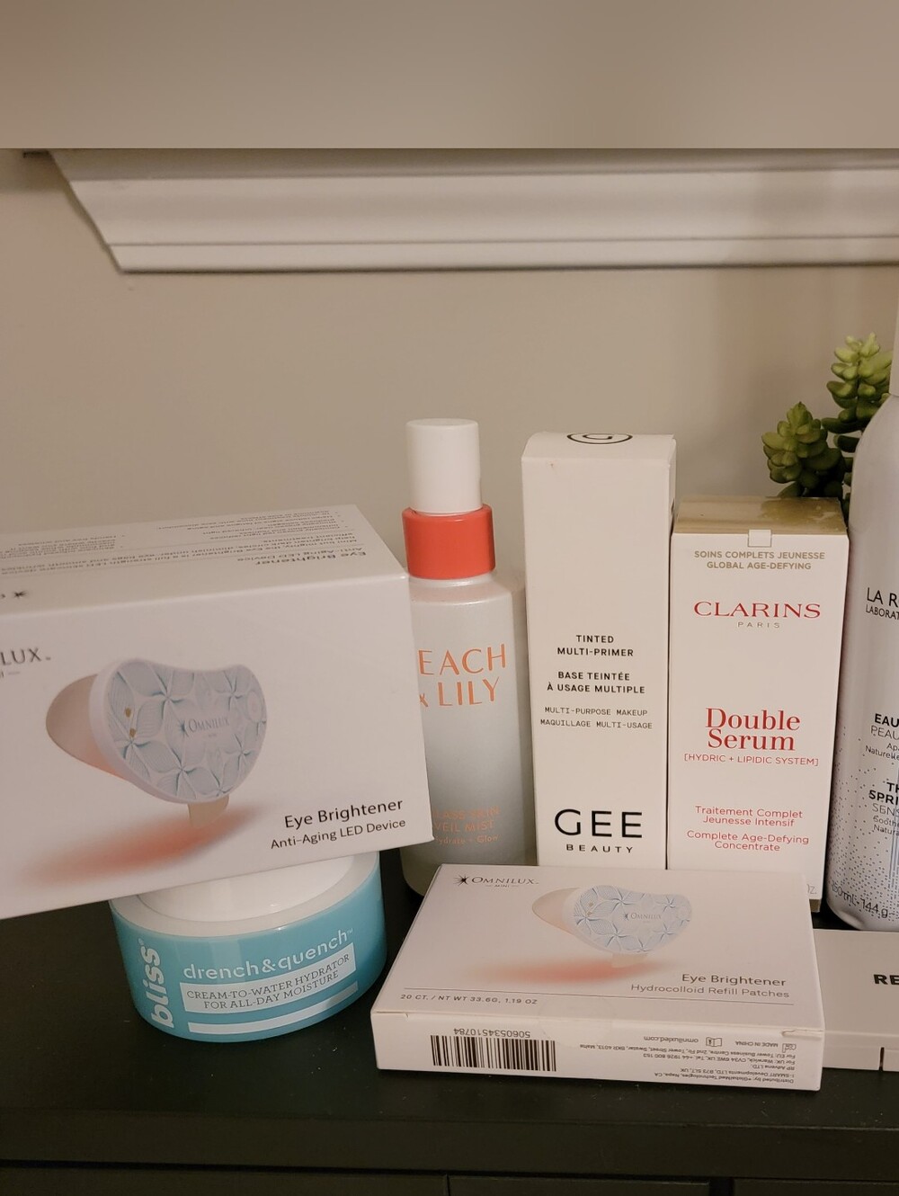 Clarins Double Serums and Electronic Red Eye Patch With Extra Patches, P & L